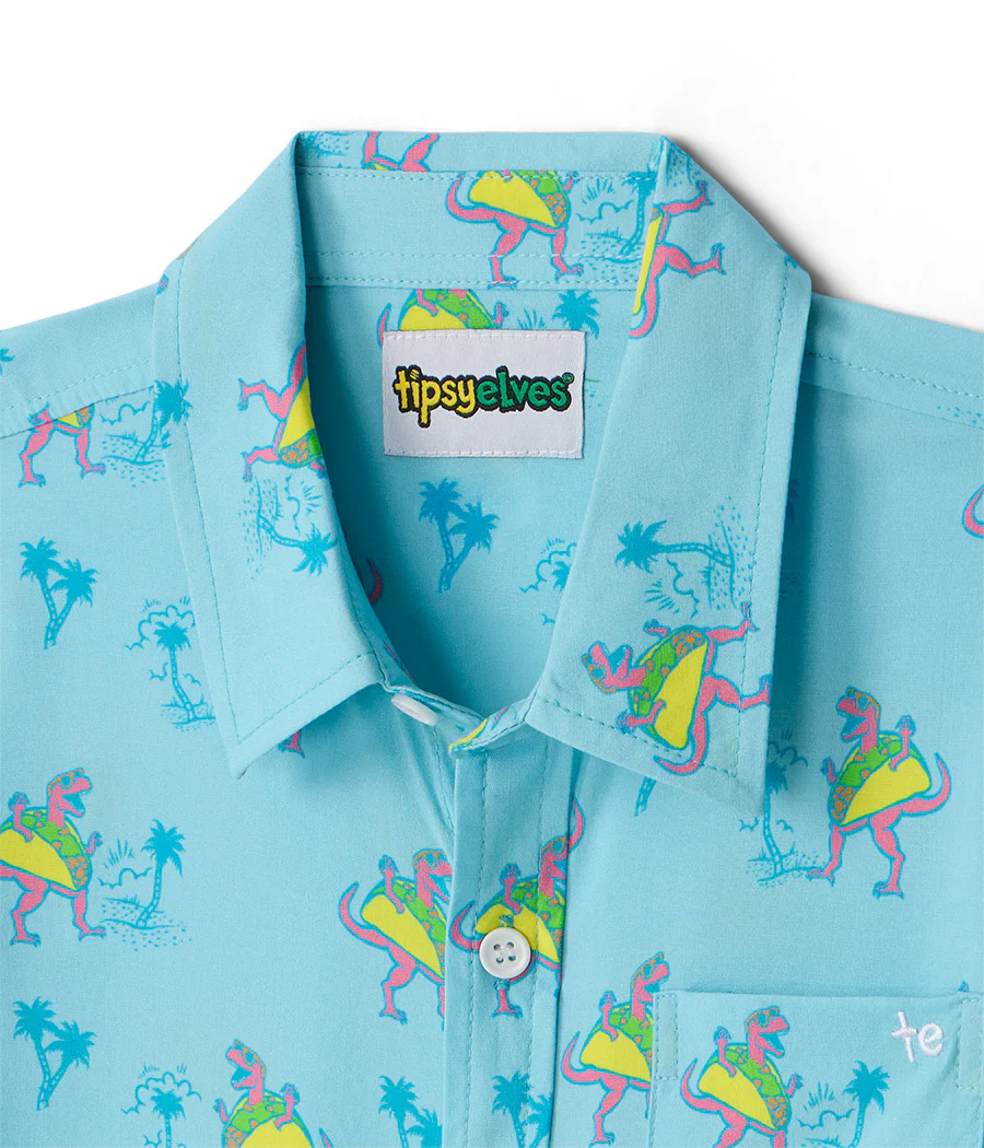 Boy's Tacosaurus Hawaiian Shirt - Image 3