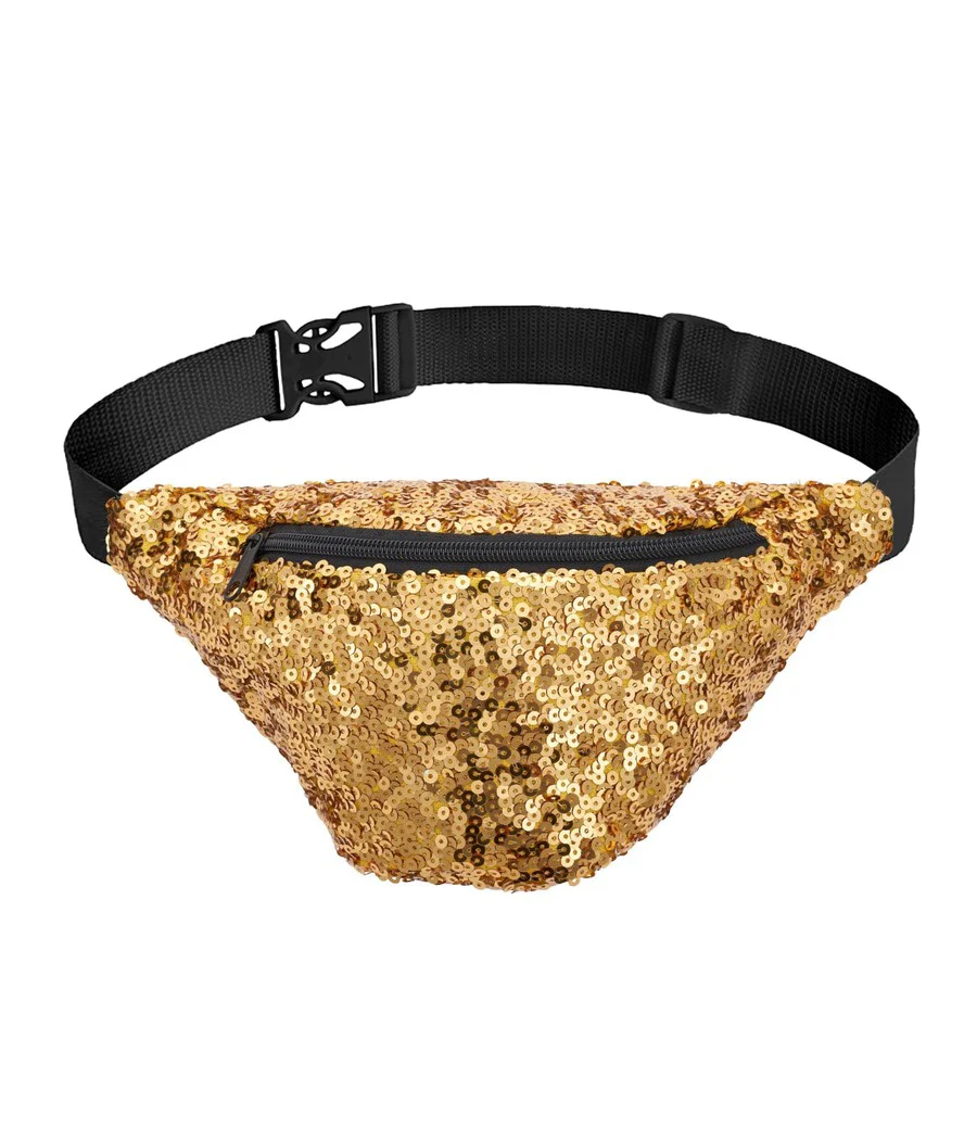 Gold Sequin Fanny Pack