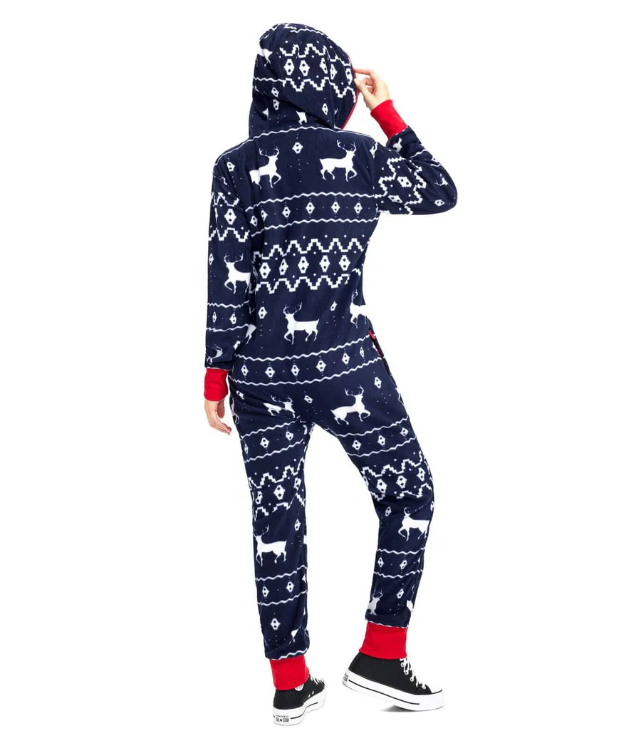 Matching Blue Reindeer Family Jumpsuits - Image 7