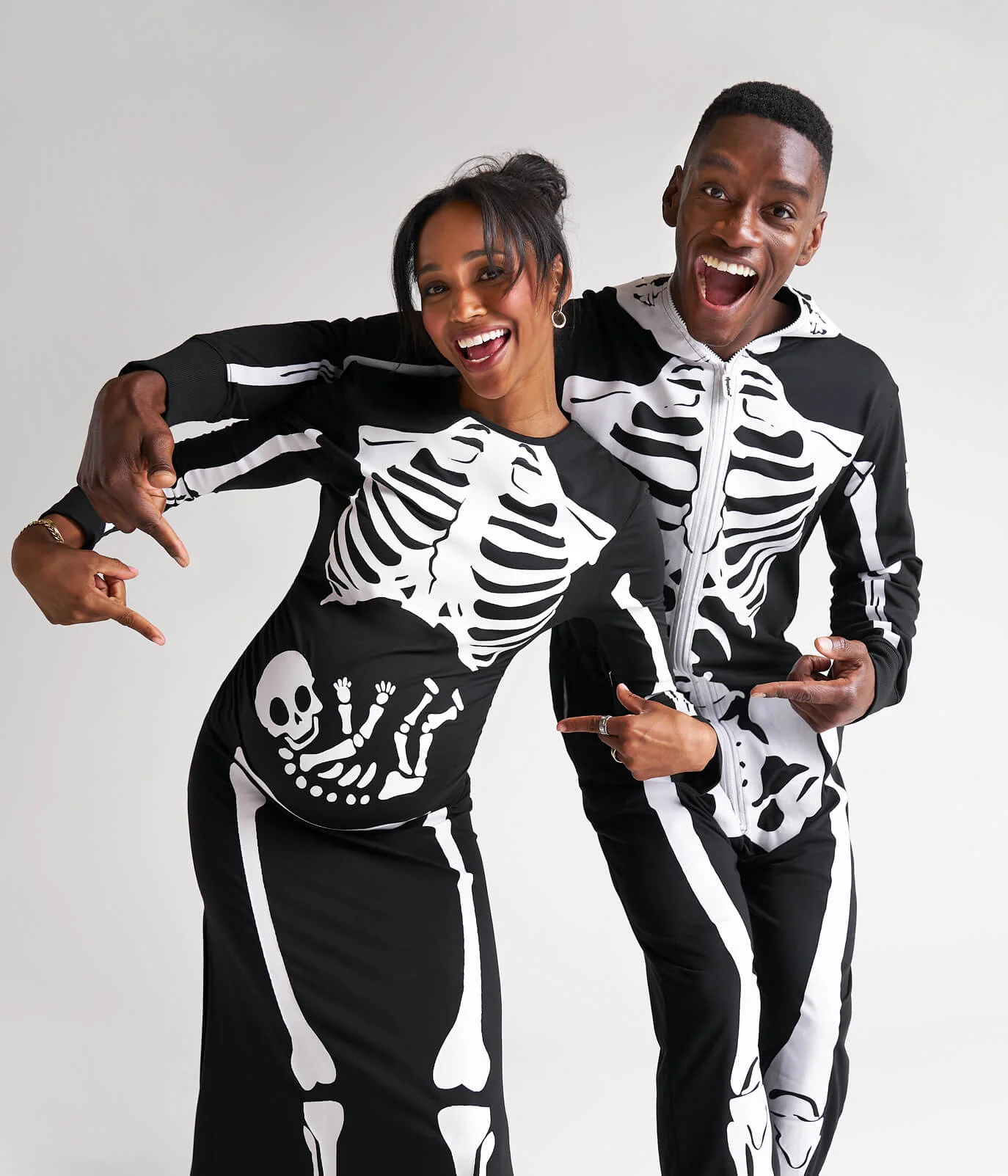 Maternity Skeleton Couples Costumes