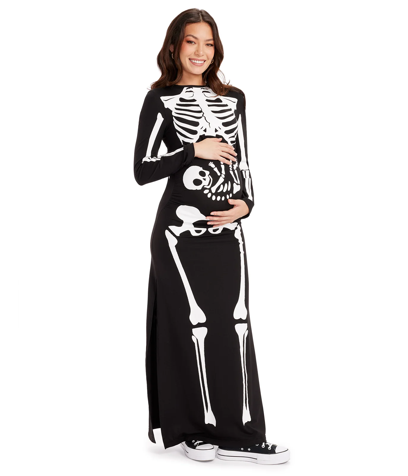 Maternity Skeleton Couples Costumes - Image 3