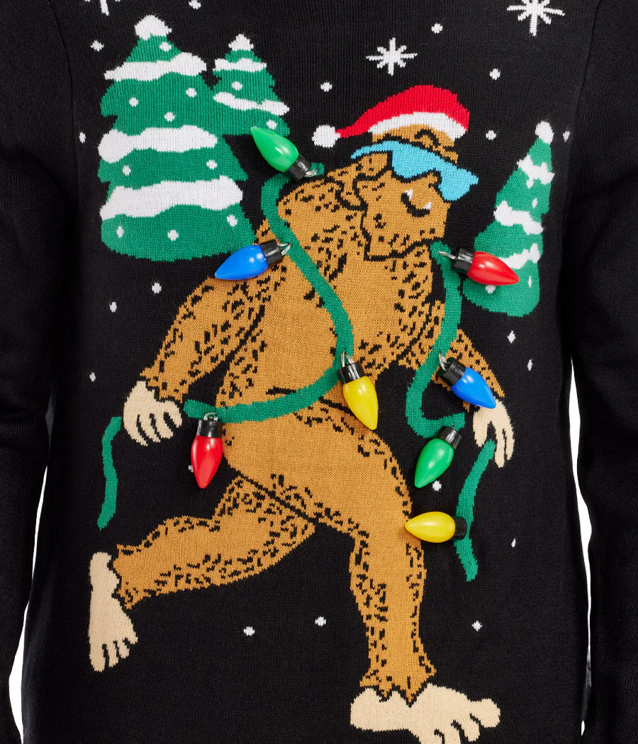 Men's Lit Legend Light Up Ugly Christmas Sweater - Image 3