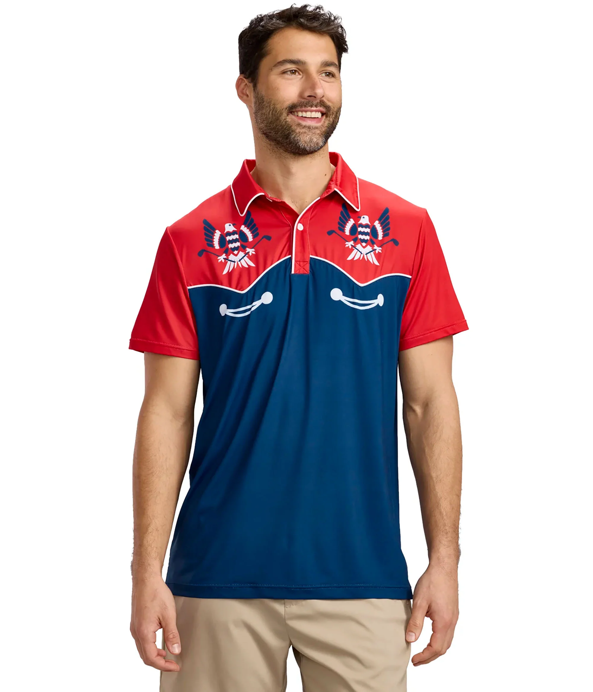Men's Freedom Flies Performance Polo - Image 4