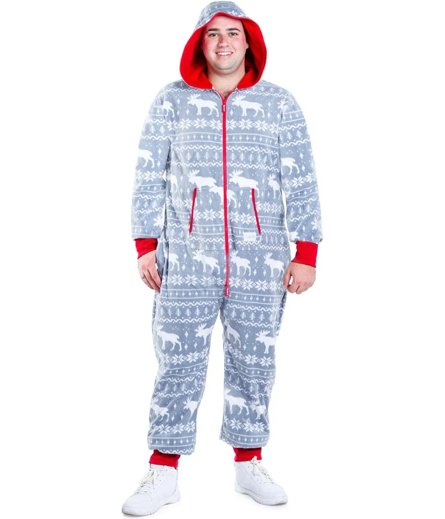 Men's Grey Moose Big and Tall Jumpsuit - Image 2