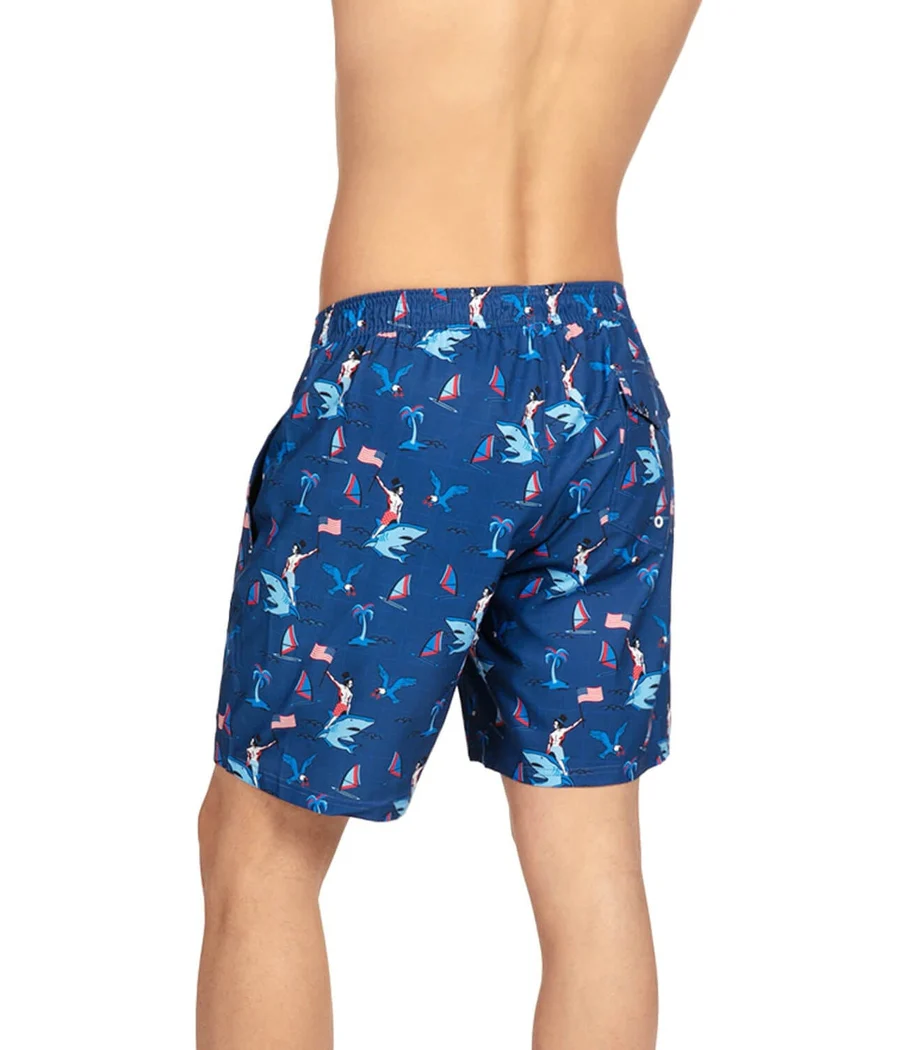 Fin Riding Founder Stretch Swim Trunks - 7.5" Inseam - Image 4