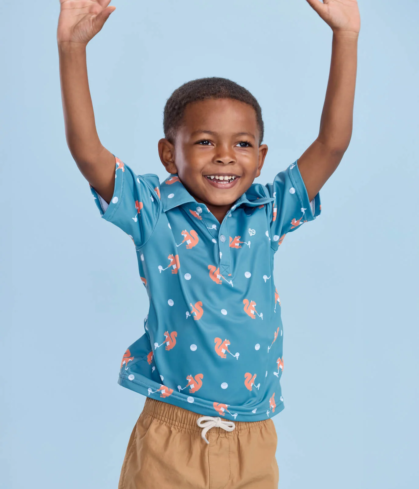 Toddler Boy's Squirrel! Golf Polo - Image 5