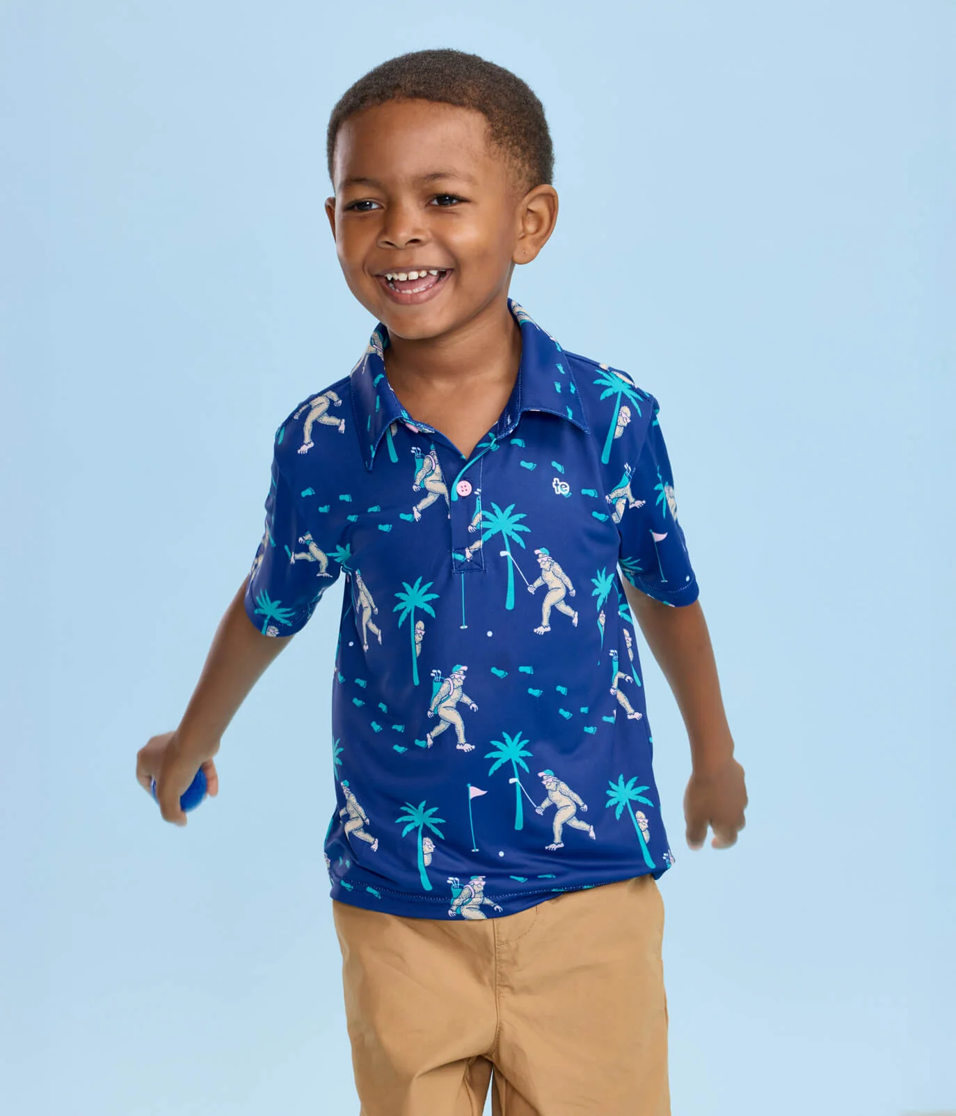 Toddler Boy's Bigfoot Bogey Golf Polo - Image 3
