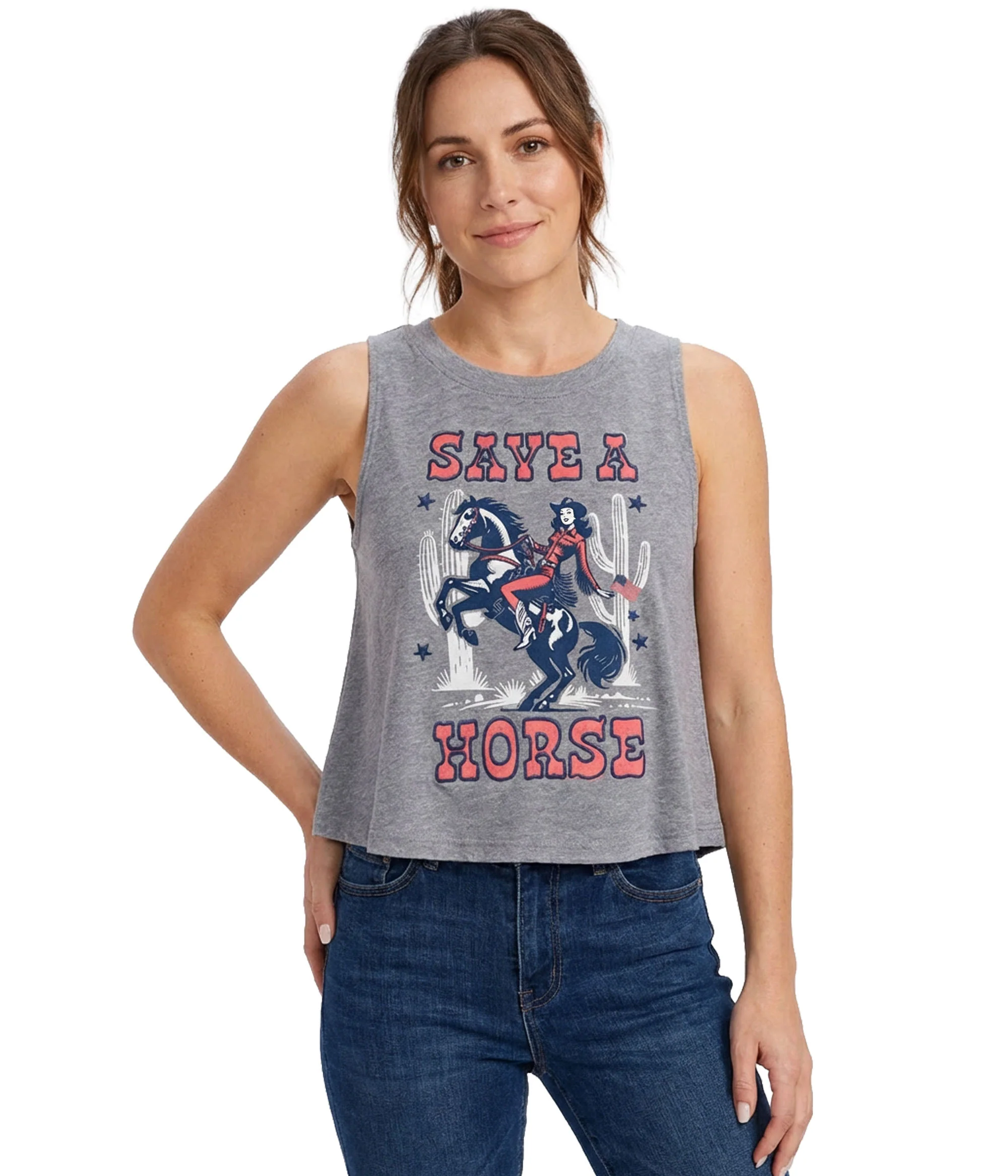 Women's Save A Horse Muscle Tank - Image 7